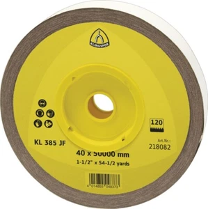 Schleifgeweberolle KL 385 JF 50 mm Körnung 320 für Metall Korund KLINGSPOR - Bild 1 von 1