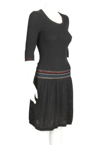 ISABEL MARANT Etoile Lovely Black Knit Fit n Flare Dress Italy size 40 - 552 - Picture 1 of 6
