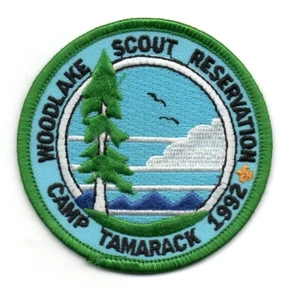 Camp Sale: 1992 Camp Tamarak, Woodlake Scout Resv. (LaSalle Council) Patch, Mint - Picture 1 of 1