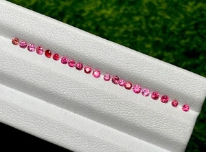 1.00ct  Gorgeous 100% Natural Pink Red Spinel Burmese Loose Gemstone 1.7 To 2mm - Picture 1 of 3