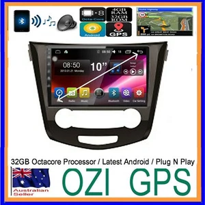 for NISSAN QASHQAI 2014-2019 GPS CARPLAY ANDROID AUTO CAMERA ODB DAB+ TPMS DVR - Picture 1 of 12