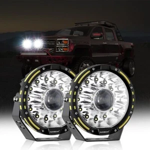 AUXBEAM 7" 360-PRO LED Work Lights Bumper Fog Driving Spot Lamp Offroad Pickup - Picture 1 of 12