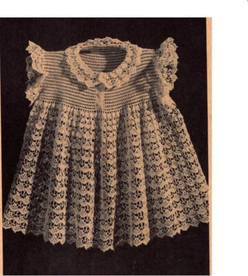 "Delicious Lacy Dress" Toddler sizes 2-6 crochet lace dress pattern - Image 1 of 2