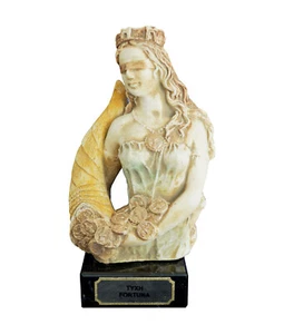 Goddess Tyche Goddess of Luck and Fortune sculpture bust - Imagen 1 de 5