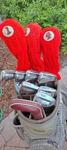 golf vintage set WILSON XZ7 12 clubs RIGHT H LITE flex irons woods driver... - Picture 1 of 15