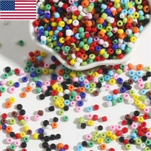 500Pcs 3mm Mixed Pastel Colour Pony Beads Craft Jewellery Making Bead Hole US - Picture 1 of 12
