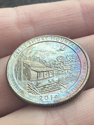 2014 P Great Smoky Mountains Quarter Actual Coin Beautiful Radiant Tone! TK5568* - Image 1 of 4