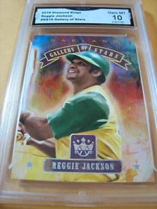 REGGIE JACKSON A'S 2018 DIAMOND KINGS GALLERY OF STARS # GS16 GRADO 10 L@@K - Foto 1 di 2