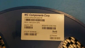 (100 PCS) NPIS104F220MTRF NIC Ind Power Shielded Wirewound 22uH 20% 1KHz 2.5A - Picture 1 of 2