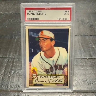 1952 Topps Duane Pillette #82 *Browns* PSA 5 EX - Image 1 of 2