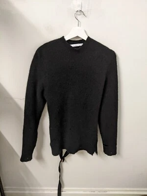 Suéter Givenchy Mujer Pequeño Negro Lana Yack Poliamida Correa Cinturón Jersey Foto 1 de 4