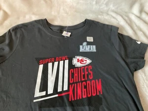 Nike Super Bowl LVII Kansas City Chiefs Kingdom T-Shirt Sz L New - Picture 1 of 6