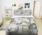3D Butterfly Marble B4652 Bed Pillowcases Quilt Duvet Cover Queen King Amy