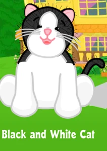 Webkinz Lil'kinz schwarz-weiße Katze NUR CODE - Bild 1 von 1