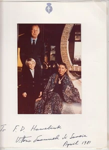 Victor Emanuel van Savoye, Original Autograph with Photo, Royalty Italy (L6493) - Picture 1 of 2
