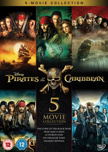 Pirates of the Caribbean: 5-movie Collection DVD (2017) Johnny Depp, Rønning - Image 1 of 1