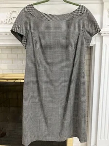 $ 1,2K ESCADA karierte Hülle Wollkleid Gr. 46 neu ohne Etikett Profi-Look blau, grün - Bild 1 von 12