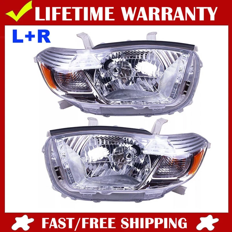 Pair OEM Headlight Lamp for Toyota Kluger GSU40R GSU45R 3.5L SUV 2007-08/2010 - image 1 of 4