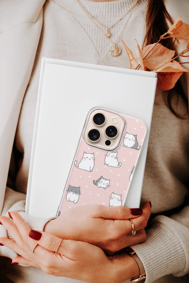 Cute Pet Cat Phone Case Cover for iPhone 16 15 for Pixel 9 for Samsung S25+ PC46 - Image 1 of 1