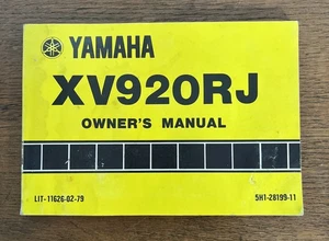 Yamaha XV920RJ Manual del propietario LIT-11626-02-79 OEM 5H1-28199-11 (1981) - Imagen 1 de 16