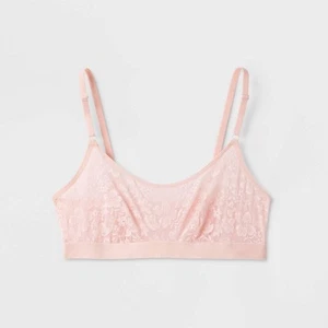 ¡PACK DE 2! 🎀AUDEN Bralette de Encaje Inalámbrico para Mujer * ROSA BEBÉ * Pequeño ** ¡LINDO!! - Imagen 1 de 2