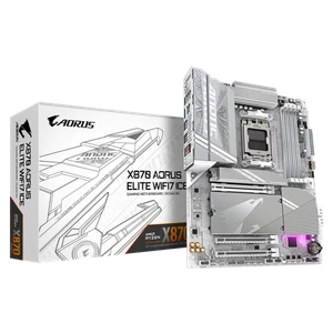 Carte mère Gigabyte X870 Aorus Elite WIFI7 Ice (Socket AM5) DDR5 ATX - Photo 1/8