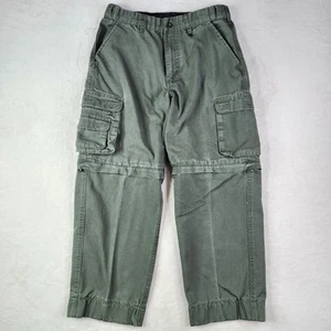 BOY SCOUTS of AMERICA BSA Youth 16 Switchback Convertible Cargo Pants Green EUC - Picture 1 of 8