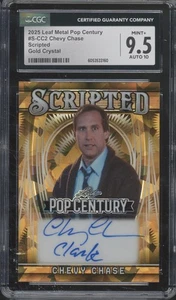 2025 Leaf Metal Pop Century Scripted Chevy Chase 1/1 Mint+ CGC 9.5 10 Auto - Bild 1 von 2