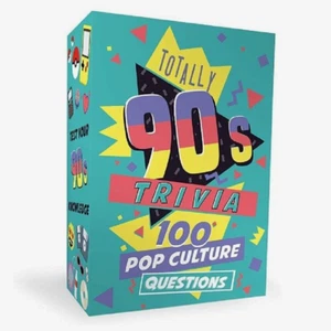 Nuevo en Caja TOTALLY 90'S Trivia 100 Preguntas Cultura Pop Juego de Cartas - Imagen 1 de 2