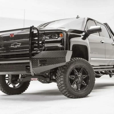 Fab Fours Black Steel Front Bumper Fits Fits 16-17 Silverado 1500 CS16-K3860-1 - Image 1 of 4