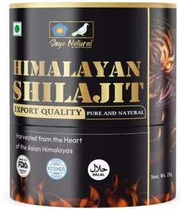 5💥 NEW ORGANIC HIMALAYAN Shilajit ,Organic Extremely POTENT 66 SERVINGS- 20 GMS - Picture 1 of 8
