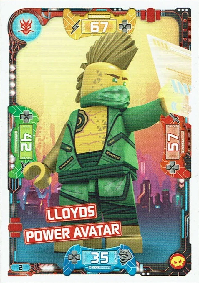 Lego Ninjago Series 5 - Next Level - Card TCG No. 2 Lloyds Power Avatar - Image 1 of 1