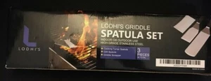 LODHI'S 3 Piece Professional Griddle Spatula Set Stainless NEW - Bild 1 von 3