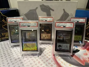 Post Malone Magic The Gathering Lands Set PSA Graded - Picture 1 of 6