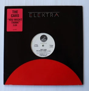 Near Mint THE CARS You Might Think 12" WHITE DJ PROMO from HEARTBEAT CITY LP '84 - Picture 1 of 4