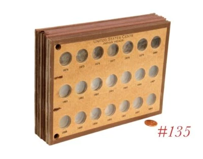 Antiguo WAYTE RAYMOND MONEDAS TABLERO PÁGINAS centavos indios otros 456 416 lote de 8 Foto 1 de 4