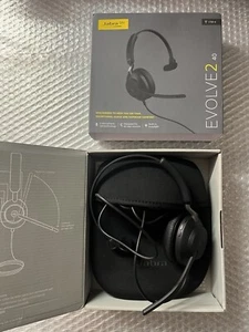 Jabra Evolve2 40 SE On-Ear Headband Headset Boxed with Pouch Wired - Afbeelding 1 van 4