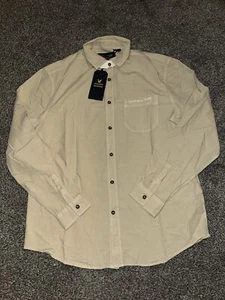 NWT Mens Lyle And Scott Shirt, Size Small, Long Sleeve, Button Up, Ivory, (71) - Picture 1 of 6