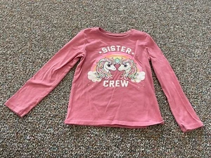 The Children's Place Girls Sister Crew Unicorn Top Size 4 - Picture 1 of 3