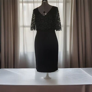 Cocktailkleid Patrizia Dini Abendkleid, schwarz Neu Gr. 38 Halb Arm Neu - Bild 1 von 4