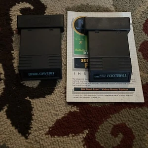 Atari 2600 Dark Cavern And football. Untested. - Picture 1 of 3