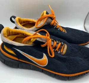 Nike Free 5.0 PLAY NikeID schwarz Wildleder & orange Laufen Größe 8,5 312212-992 Vintage - Bild 1 von 6