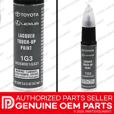 GENUINE Toyota Lexus Factory Touch Up Paint 00258-001G3-21 - Magnetic Gray 1G3 - Image 1 of 2