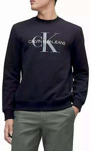 👕CALVIN KLEIN CK JEANS LARGE Retro-Inspired Monogram Crew Neck Sweatshirt - Picture 1 of 9