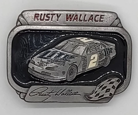 Rusty Wallace NASCAR Belt Buckle Cover