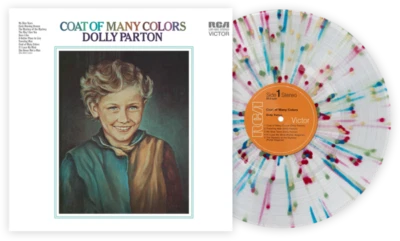 DOLLY PARTON COAT OF MANY COLORS VINYL NEW! LIMITED RAINBOW SPLATTER LP 180 GRAM - Image 1 of 2