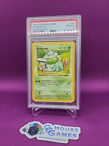 Pokemon TCG Bulbasaur Shadowless Base Set Error Length Misprint 44/102 *CCGHouse - Picture 1 of 12
