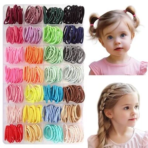 Baby Girl Hair Ties 420pcs Small Hair Ties for Toddler Fine Hair Little Girl ... - Picture 1 of 6