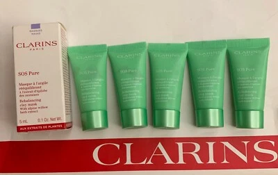 CLARINS SOS Pure Rebalancing Clay Mask 5ml x 5 = 25ml - Image 1 of 4