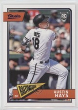 2018 Chronicles Classics Timeless Tributes Purple /10 Austin Hays #28 Rookie RC